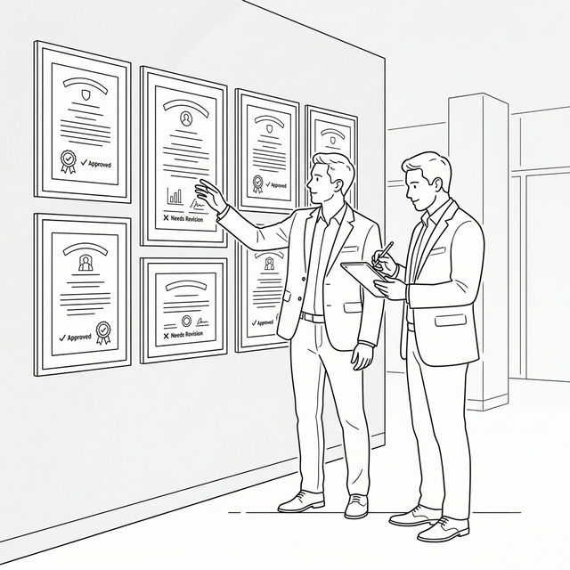 Academic Document Verification Illustration